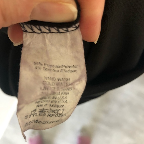 Black romper, Eclipse size M, fits size 8-10. Hand wash, 100% polyester - Picture 3 of 11